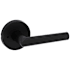 Kwikset Milan Privacy Door Lever Set with Round Rose Matte Black