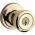Kwikset Abbey Keyed Door Knobset with SmartKey Polished Brass