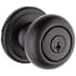 Kwikset Hancock Keyed Entry Single Cylinder Knob Set with SmartKey Matte Black