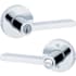 Kwikset Halifax Single Cylinder Keyed Entry Door Lever Set with Round Rose Bright Chrome