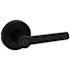 Kwikset Milan Single Cylinder Keyed Entry Door Lever Set with Round Rose and SmartKey Matte Black