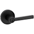 Kwikset Montreal Single Cylinder Keyed Entry Door Lever Set with Round Rose Matte Black