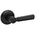Kwikset Perth Single Cylinder Keyed Entry Door Lever Set with Round Rose and SmartKey Matte Black