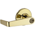 Kwikset Kingston Grade 2 Keyed Entry Door Lever Set with SmartKey Polished Brass