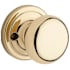 Kwikset Hancock Reversible Non-Turning One-Sided Dummy Door Knob Bright Brass