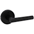 Kwikset Milan Non-Turning One-Sided Dummy Door Lever with Round Rose Matte Black