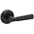 Kwikset Perth Non-Turning One-Sided Dummy Door Lever with Round Rose Matte Black
