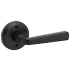 Kwikset Trafford Non-Turning One-Sided Dummy Door Lever with Round Rose Matte Black