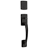 Kwikset Brentford Sectional Dummy Handleset Matte Black