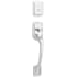 Kwikset Prague Dummy Sectional Handleset - Exterior Only Bright Chrome