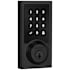 Kwikset Home Connect Contemporary Keyless Entry Electronic Touchscreen Deadbolt with Z-Wave Matte Black