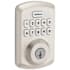 Kwikset Powerbolt 250 Transitional Single Cylinder 10-Button Keyless Entry Deadbolt with SmartKey Satin Nickel