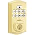 Kwikset SmartCode Deadbolts Touchpad Single Cylinder Keyless Entry Deadbolt with UL Fire Rating and Smartkey Technology Lifetime Polished Brass