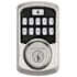 Kwikset Aura Electronic Deadbolt with Keypad and Bluetooth Technology Featuring SmartKey Satin Nickel