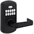 Kwikset SmartCode 955 Electronic Keypad Entry Leverset with Kingston Lever Matte Black