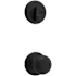 Kwikset Cove Knob Single Cylinder Interior Pack with Round Rose for Handlesets Matte Black