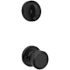 Kwikset Maven Single Cylinder Keyed Entry Handleset Interior Pack with Round Rose for Handlesets Matte Black