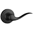 Kwikset Tustin Left Handed Lever Single Cylinder Interior Pack with Round Rose for Handlesets Matte Black