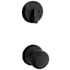 Kwikset Sora Knob Keyed Entry Handleset Interior Pack with Round Rose Matte Black