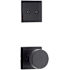 Kwikset Pismo Non-Turning Dummy Interior Pack with Square Rose Matte Black