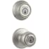Kwikset Polo Keyed Single Cylinder Knobset and Deadbolt Combo Pack Satin Nickel