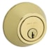 Kwikset 9100 Series Single Cylinder Keyed Entry Deadbolt from the Safe Lock Collection Bright Brass