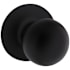Kwikset Regina Non-Turning One-Sided Dummy Door Knob with Round Rose from the Safe Lock Collection Matte Black