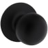 Kwikset Regina Non-Turning One-Sided Dummy Door Knob with Round Rose from the Safe Lock Collection Matte Black
