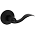 Kwikset Layton Single Cylinder Keyed Entry Door Lever Set with Round Rose from the Safe Lock Collection Matte Black