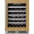 Landmark  24 Inch Wide 45 Bottle Capacity Single Zone Wine Cooler with Alternating (Blue, White, Amber) LED lighting, Door Alarm, Touch Control Panel and Lockable Right Hinged Door Panel Ready