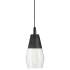 Lark Livie 1 Light 8" Wide Mini Pendant / Semi-Flush Ceiling Fixture Black