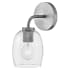Lark Percy 1 Light 7" Wide Bathroom Sconce with Clear Glass Shade Antique Nickel