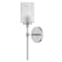 Lark Mabel 19" Tall Bathroom Sconce with Clear Hobnail Glass Chrome