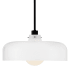 Lark Maisie 15" Wide Pendant with Cased Opal Shade Black
