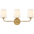 Lark Kline 3 Light 24" Wide Vanity Light Lacquered Brass