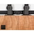 Leatherneck Hardware 142 Premium Series 72 Inch Standard Top Mount Style Sliding Barn Door Track and Fitting Set Antique Bronze