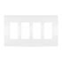 Legrand radiant Quadruple Rocker Switch Screwless Wall Plate White