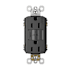Legrand radiant 15 Ampere Self-Test GFCI Electrical Outlet Black