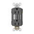 Legrand Radiant 15 Ampere Tamper Resistant Self-Test GFCI Electrical Outlet and Night Light Black
