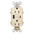 Legrand Radiant 15 Ampere Tamper Resistant Self-Test GFCI Electrical Outlet with USB Type A/C Light Almond