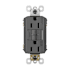 Legrand Radiant 15 Ampere Tamper Resistant Weather Resistant Self-Test GFCI Electrical Outlet Black