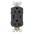 Legrand Radiant 20 Ampere Tamper Resistant Self-Test GFCI Electrical Outlet with USB Type A/C Graphite