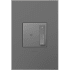 Legrand adorne sofTap 700 Watt Tru-Universal Single Pole/3-Way Dimmer Switch Wall Control with Wall Plate - Compatible with All Lighting Magnesium