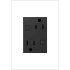 Legrand adorne 15 Ampere Tamper-Resistant Self-Test Plus-Size GFCI Tamper-Resistant Electrical Outlet Graphite