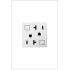 Legrand adorne 20 Ampere Tamper-Resistant Self-Test GFCI Tamper-Resistant Electrical Outlet White