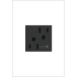 Legrand adorne 15 Ampere Half-Controlled Tamper-Resistant Electrical Outlet Graphite