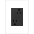 Legrand adorne 15 Ampere Tamper-Resistant Plus-Size Electrical Outlet Graphite