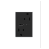 Legrand adorne 15 Ampere Tamper Resistant Electrical Outlet with ultra-Fast USB-A and USB-C Ports Graphite