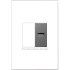 Legrand adorne 15 Amp USB-A Half-Size Electrical Outlet Magnesium