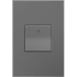 Legrand adorne Paddle 15 Ampere Single Pole/3-Way Light Switch Wall Control with Wall Plate Magnesium